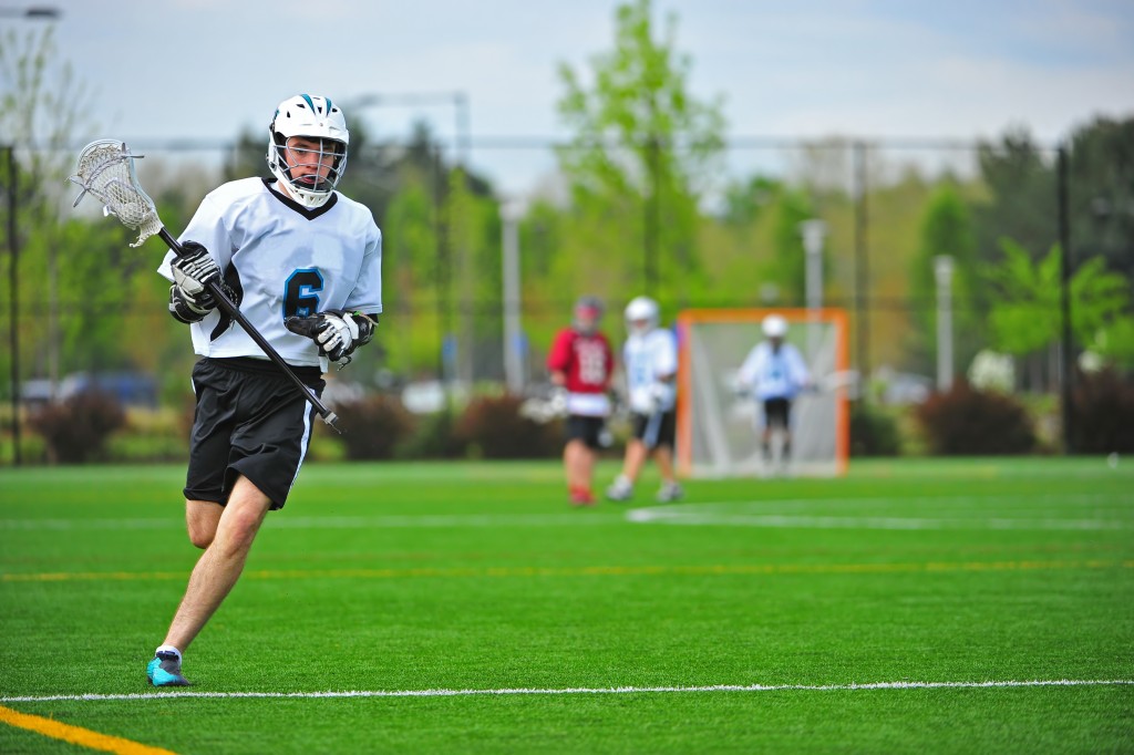 playing on the field