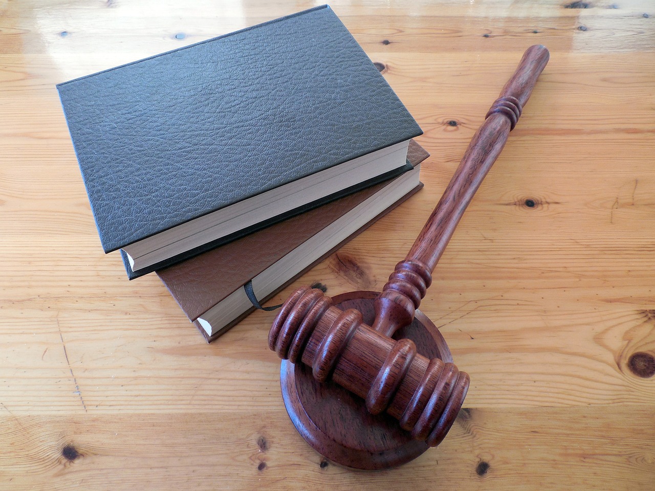 gavel and book