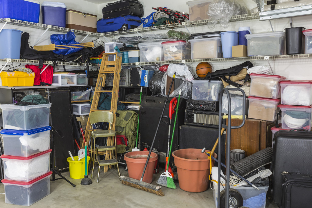 cluttered storage room