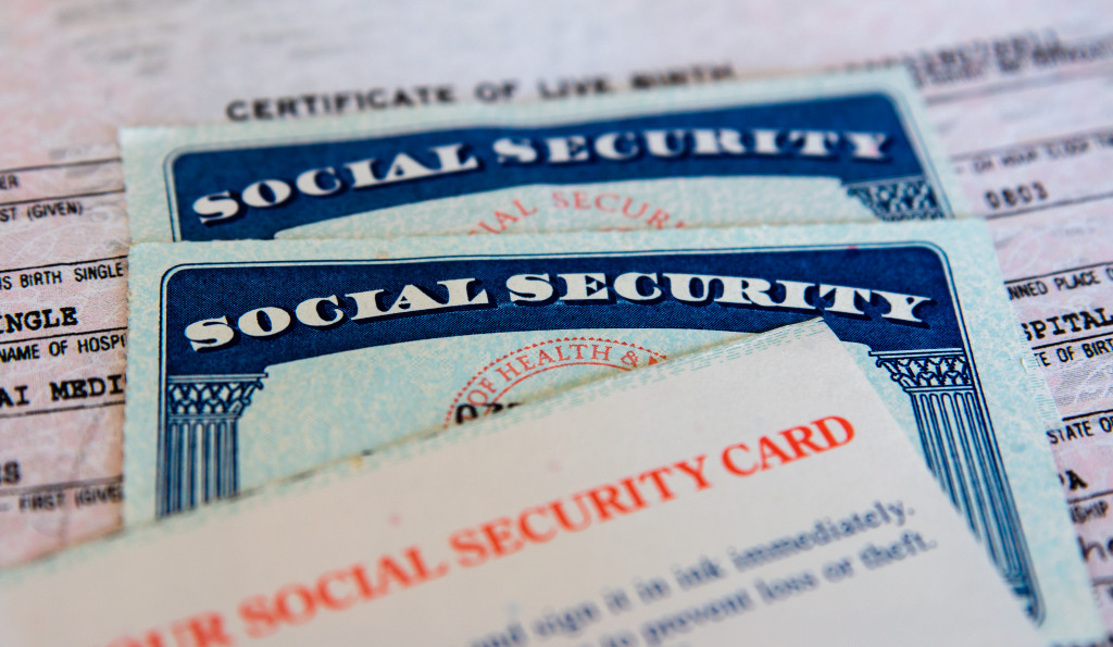 a social security card