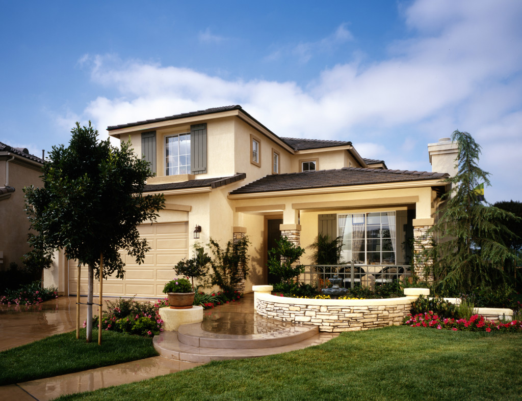 home exterior with landscaping