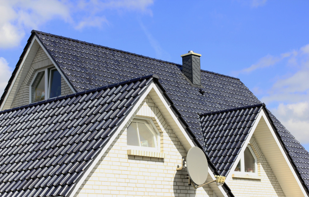 Image of house roofs with windows