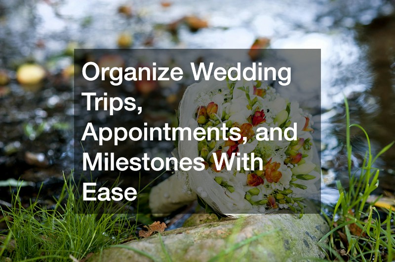 Organize Wedding Trips, Appointments, and Milestones With Ease